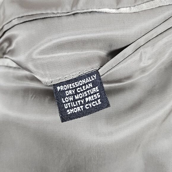 Jos A Bank Men's Size 42R Beige Windowpane‎ Blazer/Sport Coat/Suit Jacket SPOT - Picture 16 of 16